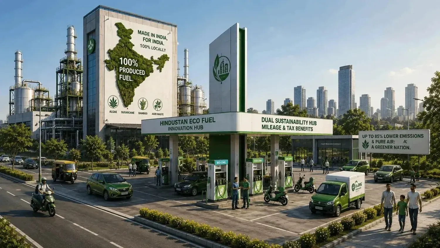 EV Charging with Bio-CNG